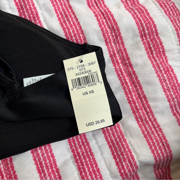 Aerie High Neck Crop Bikini Top Black XS | Padded | Adjustable Back NWT - Picture 2 of 14